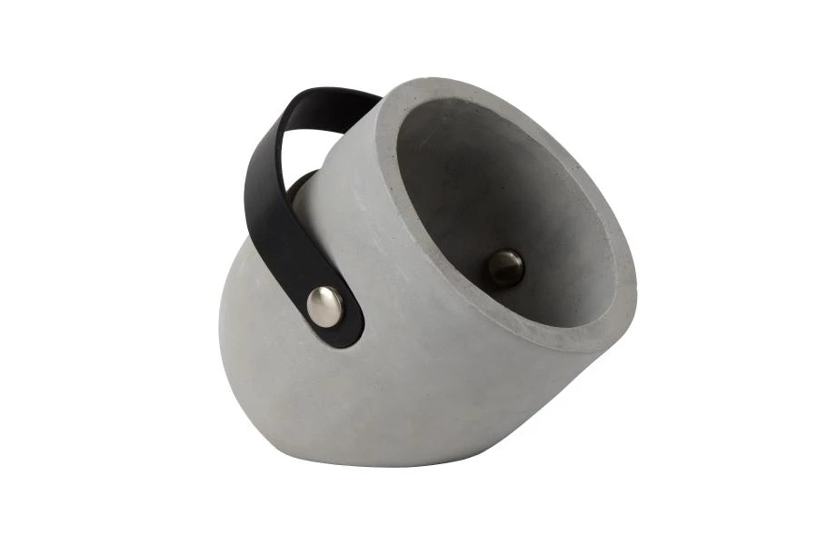 Lucide COPAIN - Lampe de table - Ø 20 cm - 1xE27 - Taupe - éteint